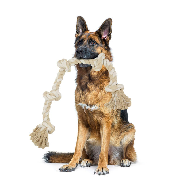 BMAG Dog Rope Toys for Aggressive Chewers Beige Bmag