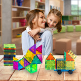 Bmag Magnetic Tiles, Building Blocks for Toddlers, 3D Magnet Building Blocks with 1 Car, STEM Educational Learning Building Blocks for Kids Children, Stacking Montessori Toys Gifts for Boys Girls