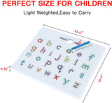 BMAG Magnetic Alphabet Letter Tracing Board, ABC Double-Sided Letter Drawing Board, Read Write Preschool Learning Board Gift for Kids Children Boys Girls